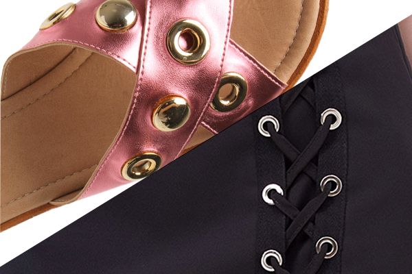 Ilhós para calçado ou vestuário