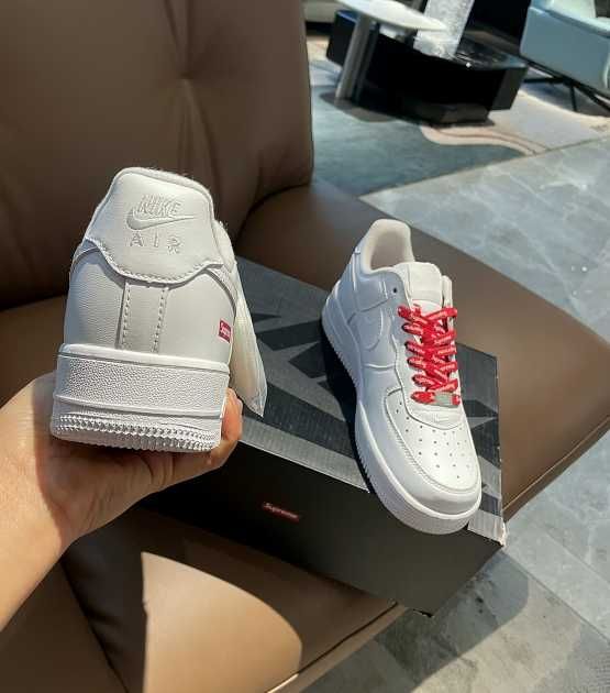 Nike Air Force 1 Low Supreme White R.45