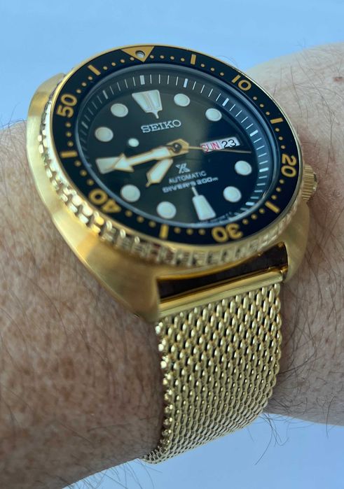Seiko SRPC44 Złoty Żółw