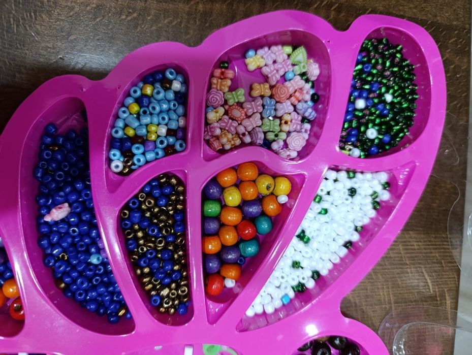 Бісер для дитячої творчості, набір з бісеру