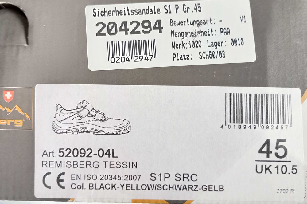 Sandały robocze REMISBERG TESSIN