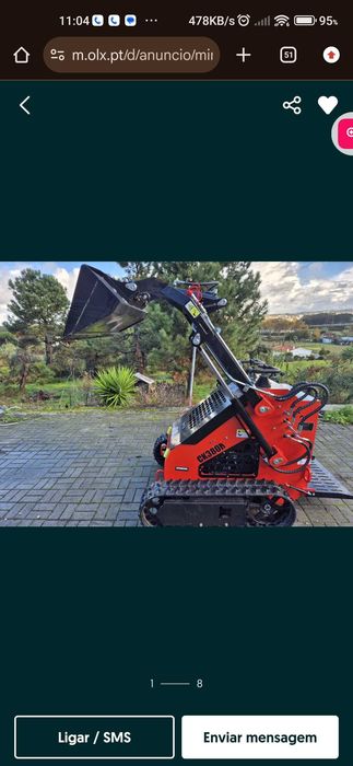Mini pá carregadora - skid steer loader446316485007779841