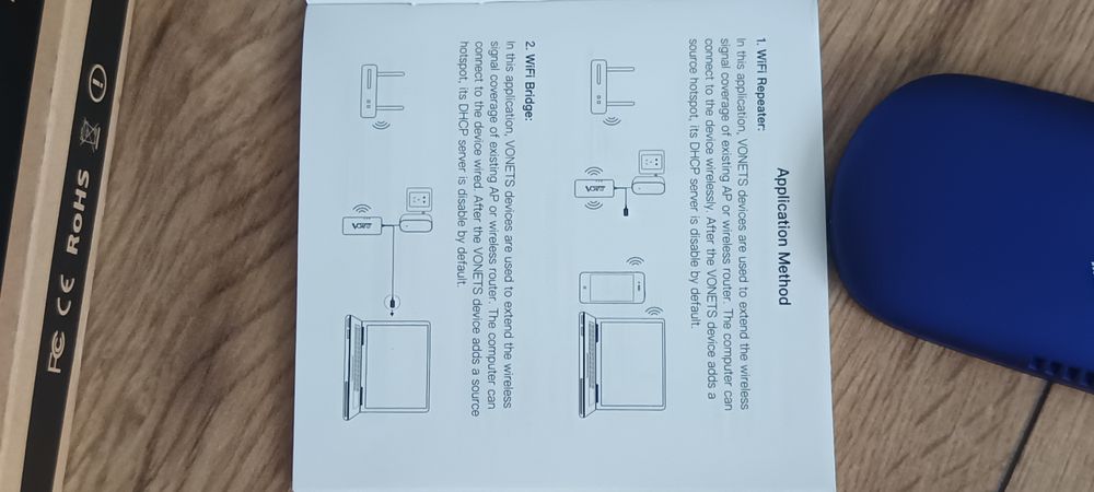 Wzmacniacz WiFi Vonets VAP11G-300 wzmacniacz sygnału bezprzewodowy int