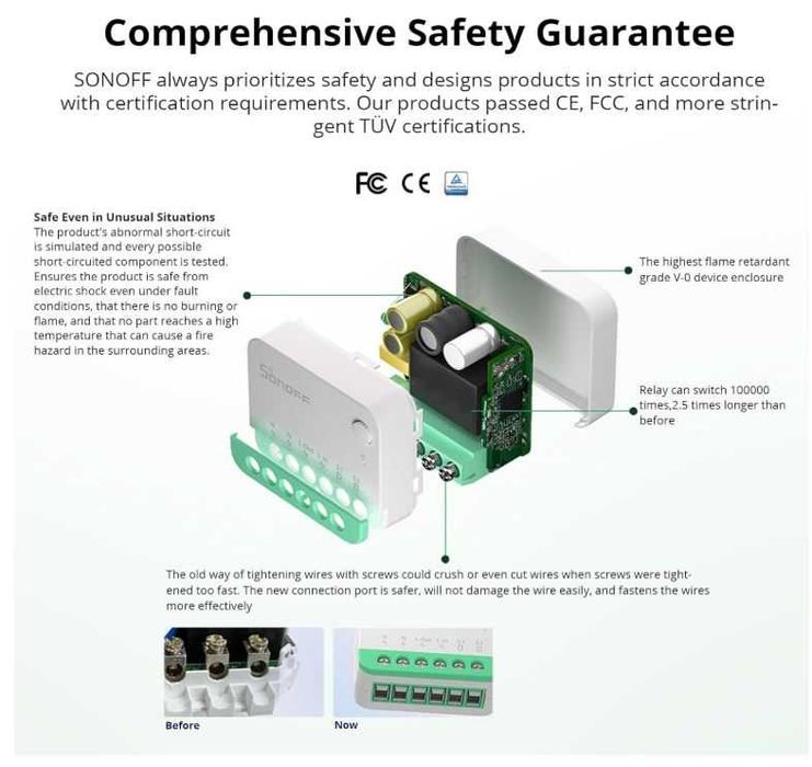 Inteligentny dopuszkowy przekaźnik 240V WiFi Sonoff Mini R4M