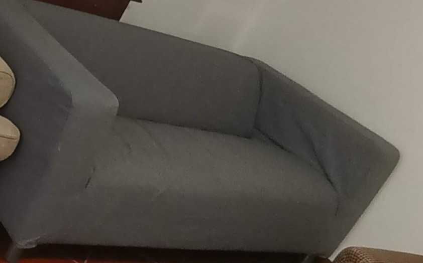 Sofá Klippan Ikea cinza