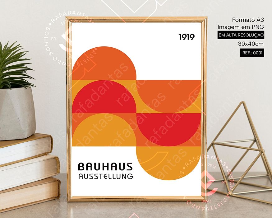 Poster's Bauhaus para Impressão A3