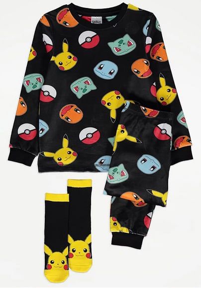 Piżama  Pokemony + skarpetki George 128cm