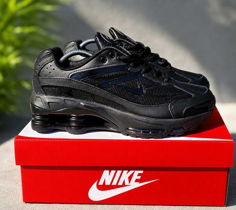 (2408) Кросівки Nike Shox Ride 2 SP повністю чорні (41-46) найк найки