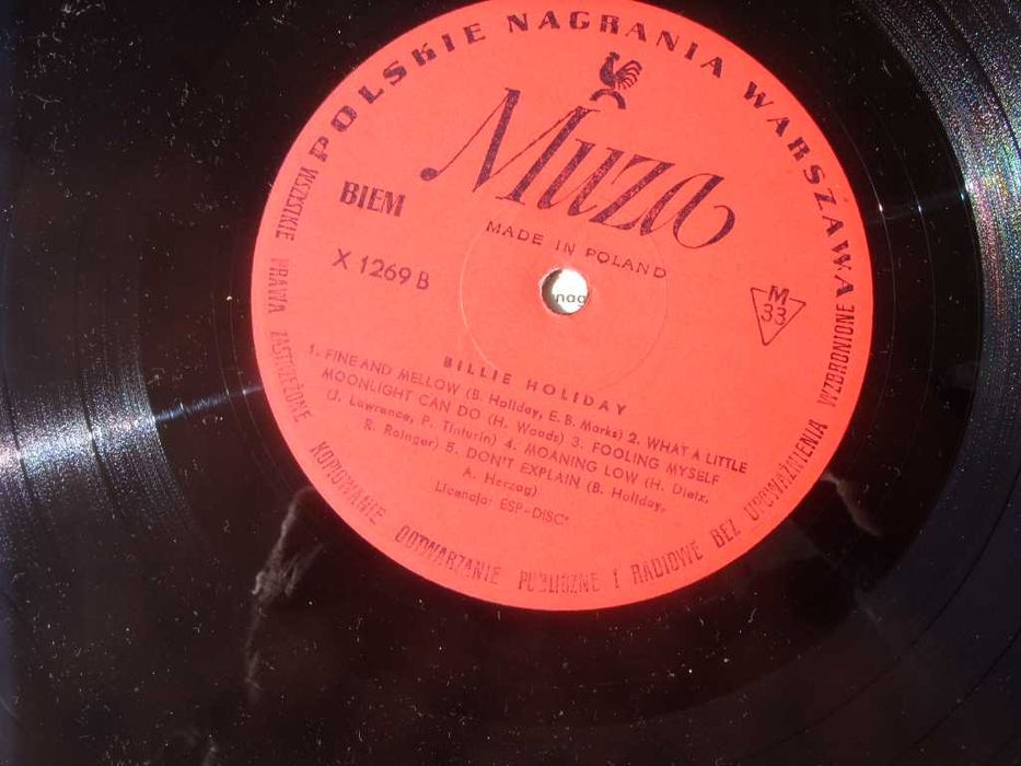 Winyl LP, Jazz; Billie Holiday-- Dont stand, Muza SX 1269.