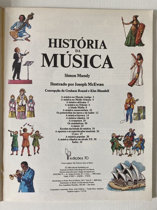 Livro História da Música, de Simon Mundy e Joseph McEwan (Anos 80)
