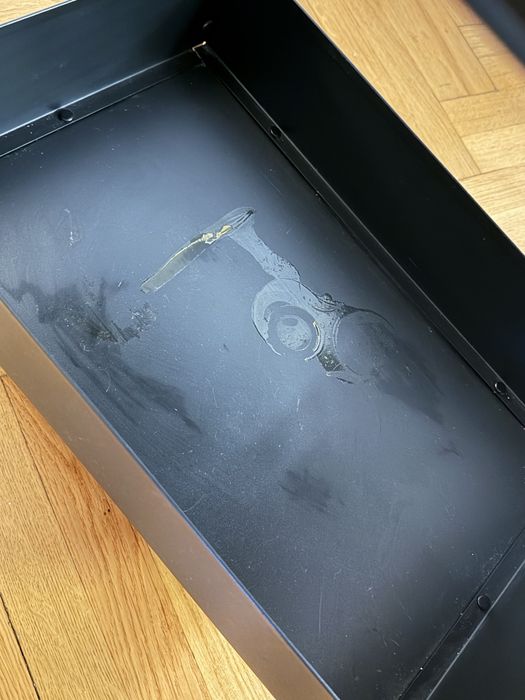 Czarny wózek regał NISSAFORS Ikea