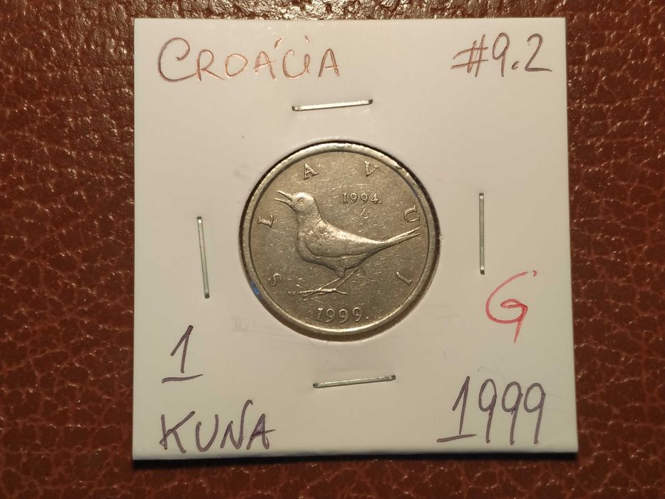 621 moeda de 1 kuna de 1999 G (animais) - Croácia