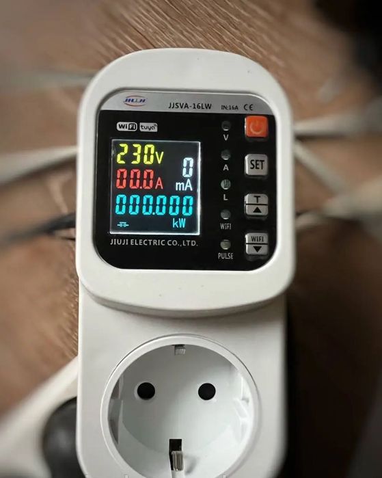 WiFi реле напруги розеточне JJSVA–16LW (16A)