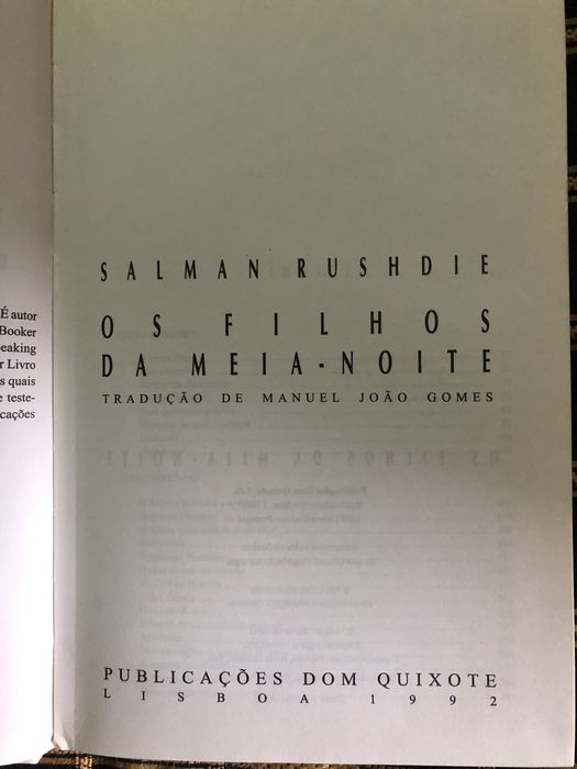 Os Filhos da Meia Noite - Salman Rushdie