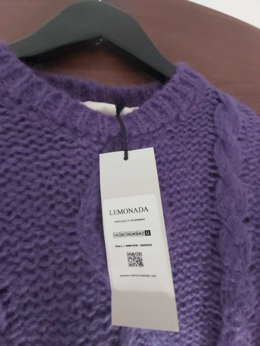 Sweter, kolor fiolet LEMONADA