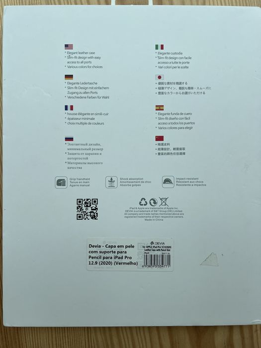 Capa protectora ipad 12.9