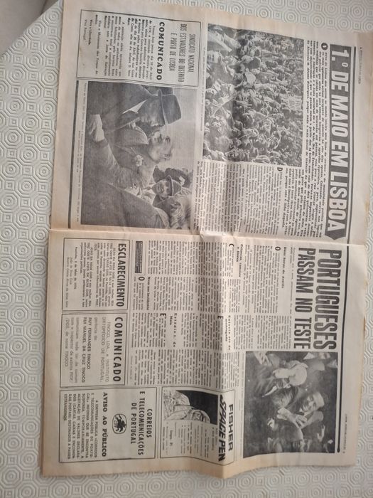 Jornal a capital sobre 1 de maio de 1974