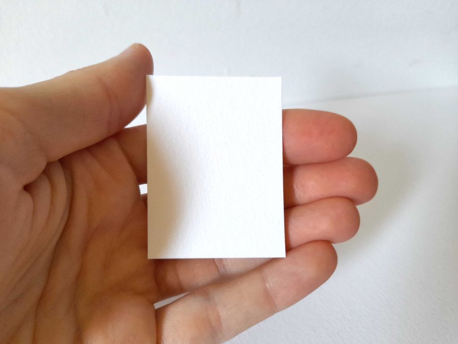 Mini cartões para pintar a aguarela