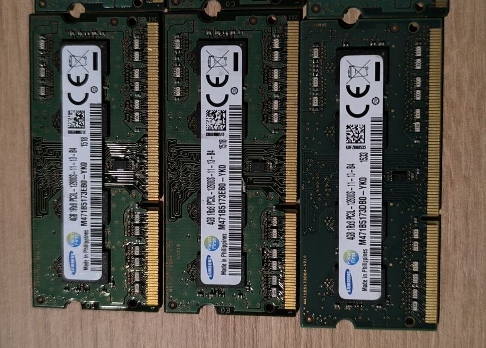 Pamięć RAM Samsung 6x 4GB DDR3L 12800S SODIMM | Laptop | Komplet lub Sztuki