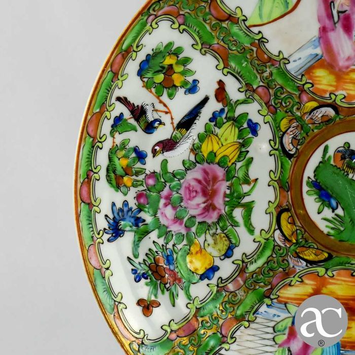 Prato em Porcelana da China decoração Mandarim, séc. XIX, nº 4