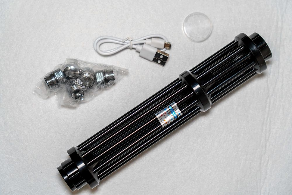 Laser azul de alta potência 5000mw com carregamento por USB