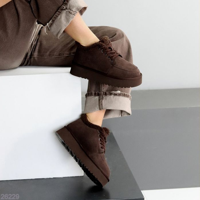 Кросівки уггі зимові з натуральної замші  РОЗПРОДАЖ