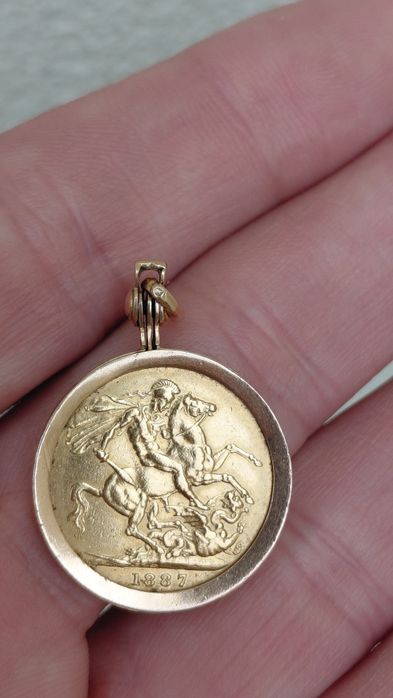 Libra Ouro Com Aro 1887
