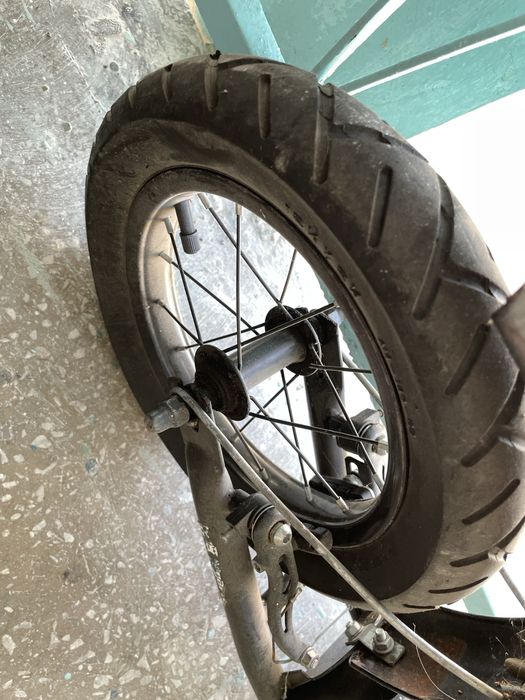 Самокат с надувными колесами