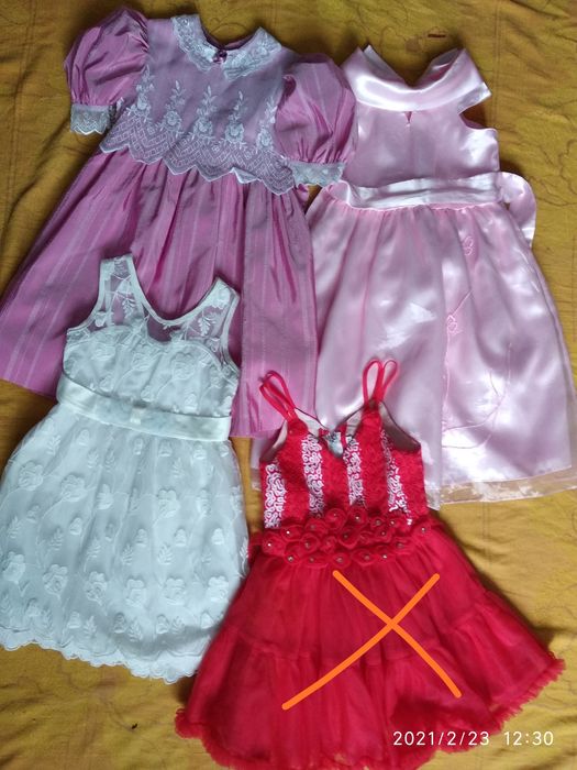 Нарядное, праздничное платье, 2 - 6 лет