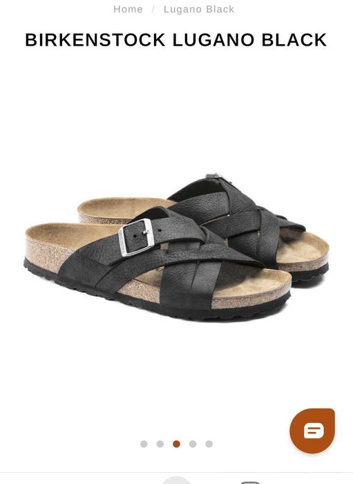 кожаные шлепанцы Birkenstock Lugano Camberra р.39