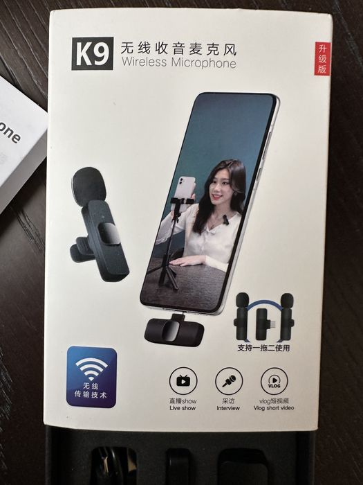 Microfone duplo K9 Iphone