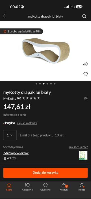 Drapak dla kota MyKotty nowy