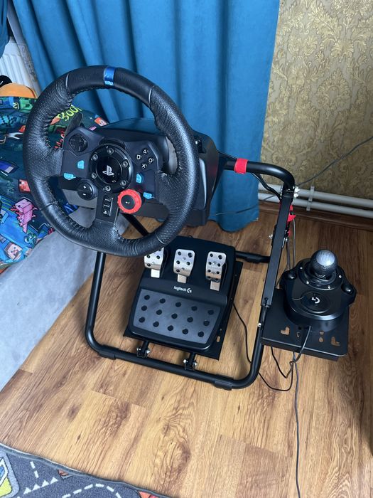 Ігровий набір Logitech G29 (Кермо, Педалі, КПП) + Кокпіт (стійка)