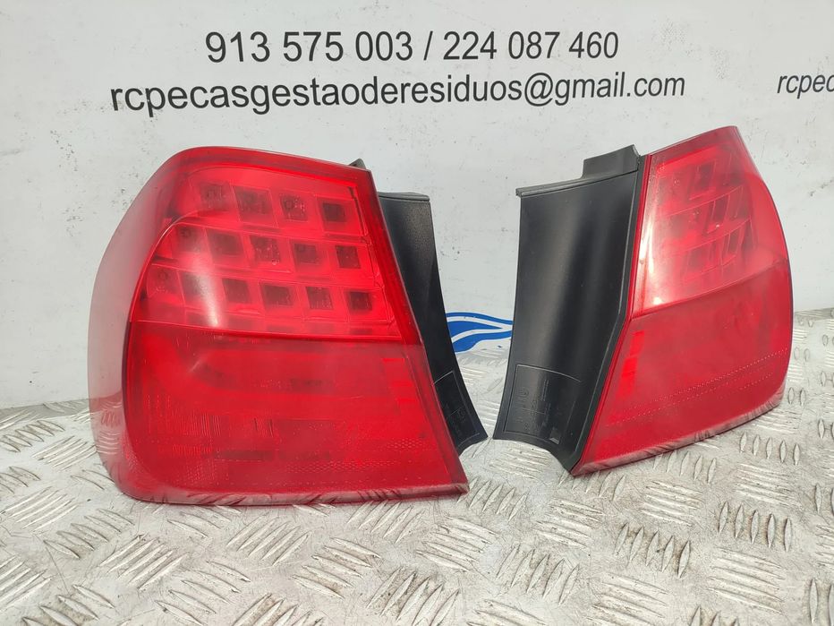 Farolins traseiros trás direito esquerdo LED originais BMW Serie 3