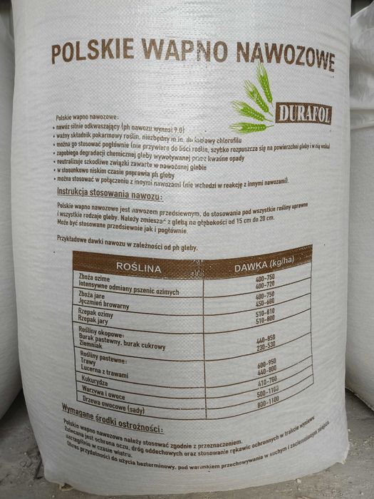 Polskie Wapno Nawozowe Granulowane Magnez Czarna Kreda