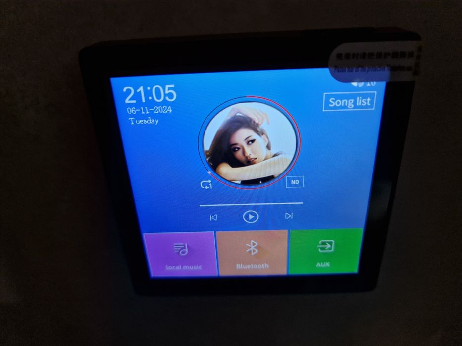 Ścienny wzmacniacz Audio 2/4, Radio FM, Bluetooth, AUX TF funkcja kart