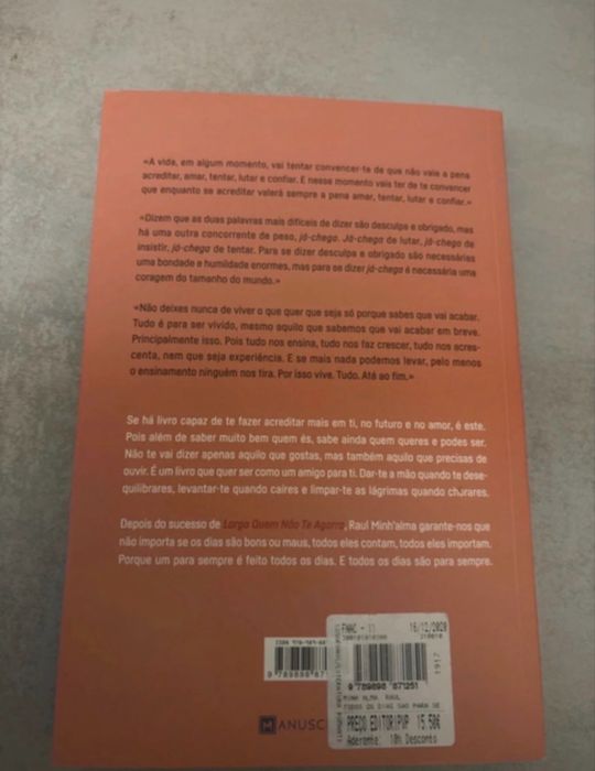 Livro- Todos os dias sao para sempre