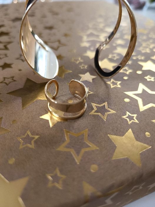 Bransoletka pierścionek komplet nowy