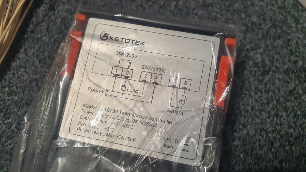 KETOTEK KT8230 Regulator temperatury  -30⁰C ~300⁰C  30A  230V NOWY !