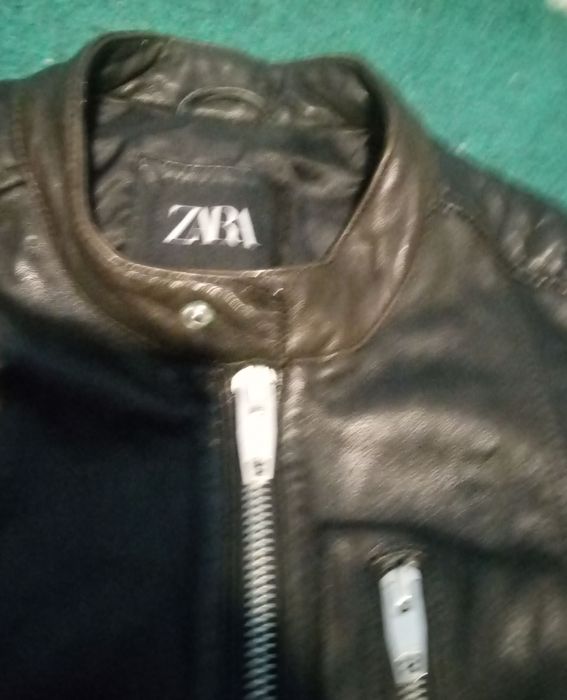 Casaco tipo cabedal tamanho L muito bom estado