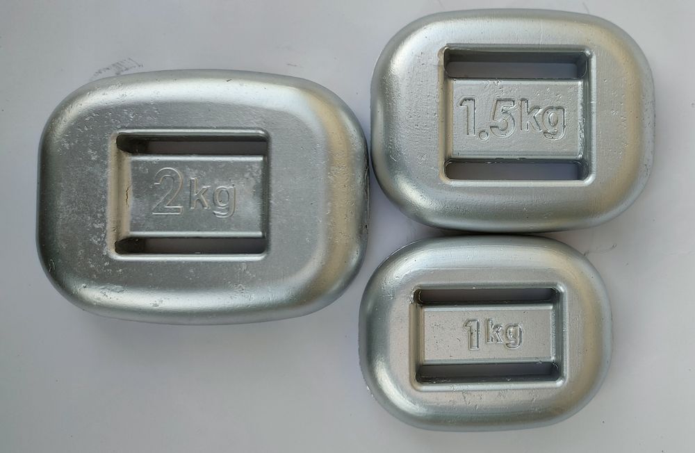 Грузи для занурення анатомічні : 1кг, 1.5кг, 2кг.