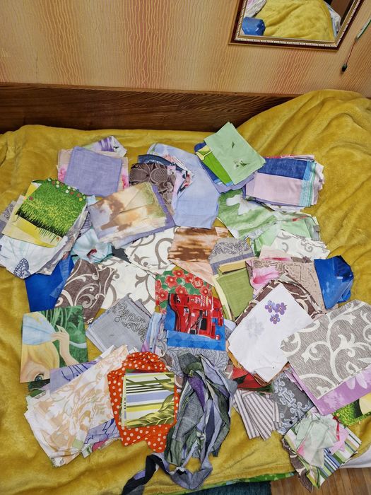 Пакет клаптиков ткани для хендмейда клаптики тканини  для печворка.