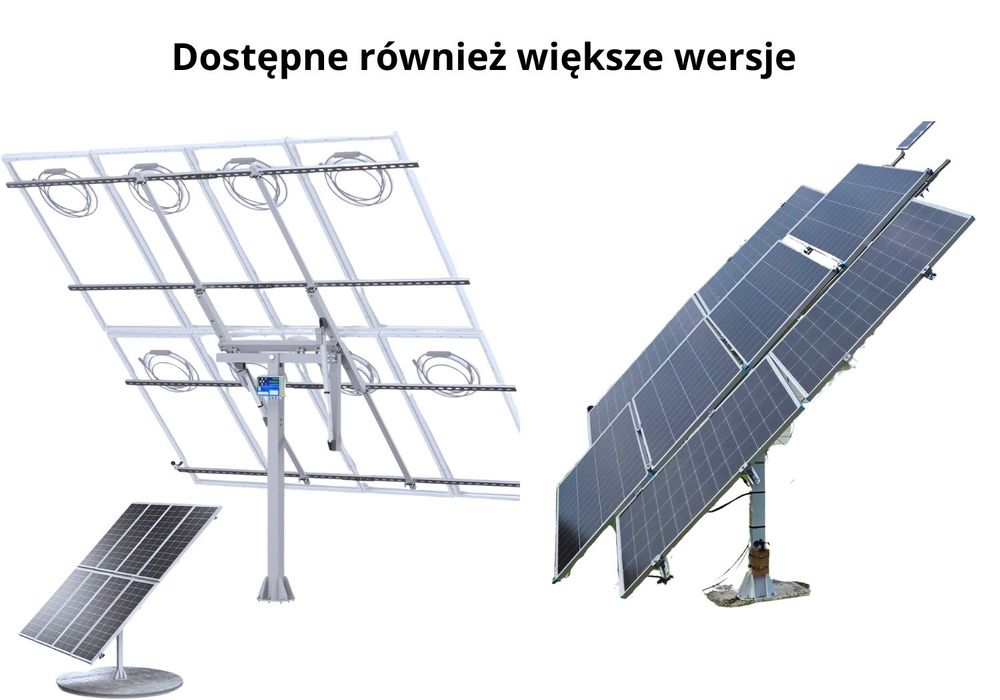 TRACKER Uchwyty Do paneli Fotowoltaicznych Solarnych ŚLEDZENIE SŁOŃCA