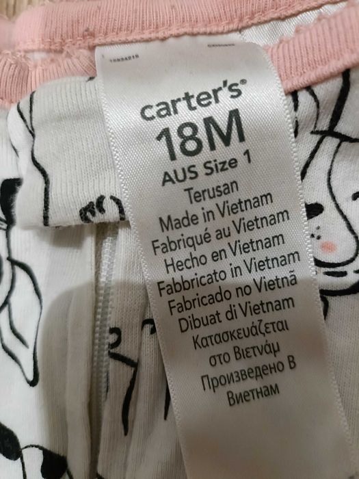 Piżamka pajacyk śpioszki Carter's 86/92 2 latka