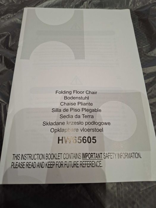 Krzesło podłogowe składane