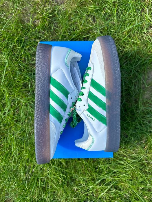 adidas SAMBAE White/Green r. 39 1/3 – nowe + pudełko