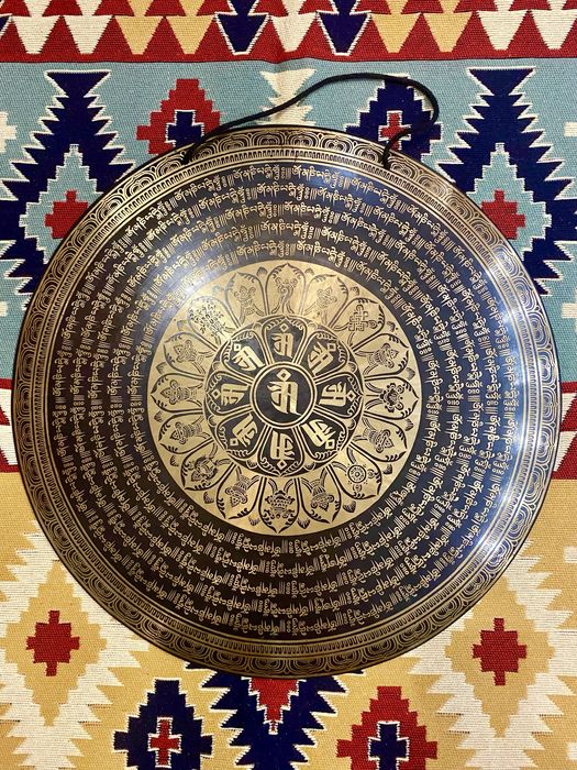 Gong grawerowany nepalski