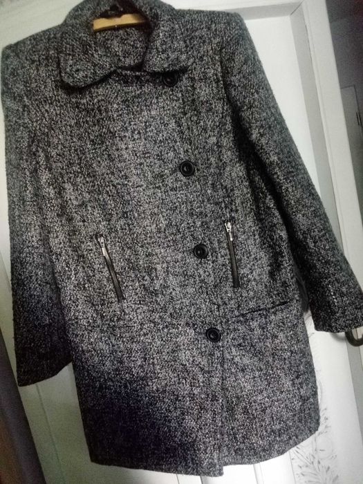 Płaszcz damski wiosna jesień zima kurtka przejściowy klasyczny 38 M