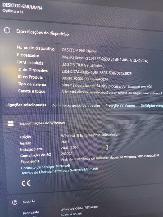 Pc gaming xeon E5 2680v4 mais 1660super 32gb ram, 32gb ddr4