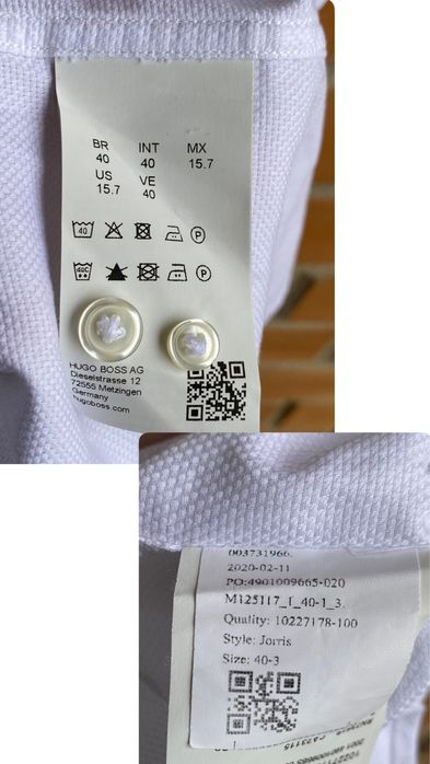 Рубашка Hugo Boss оригінал стійка біла М
